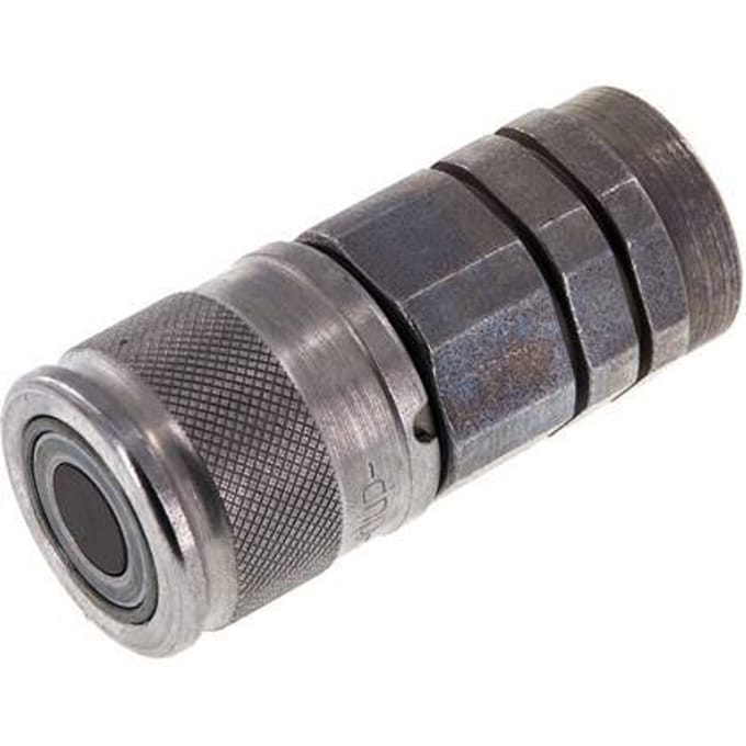Stalen DN 10 Vlakdichtende Koppeling Snelkoppeling G 3/8 inch Binnendraad ISO 16028 D 19.7mm