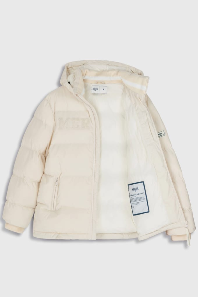 Mercer Amsterdam The Re-puffer Off White Größe: S | Winterjacken Outlet | Unisex | Weiß