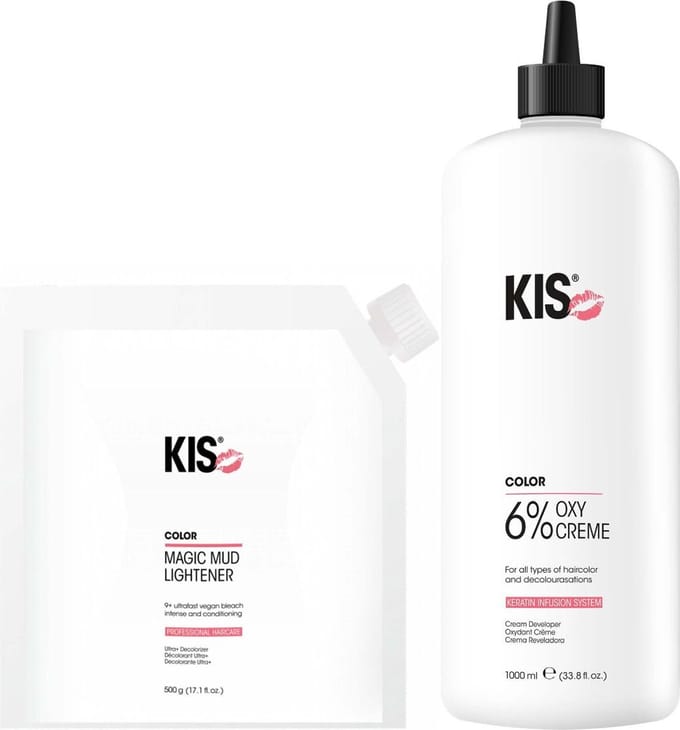 KIS Magic Mud Lightener 500gr + OxyCream 6% 1000ml