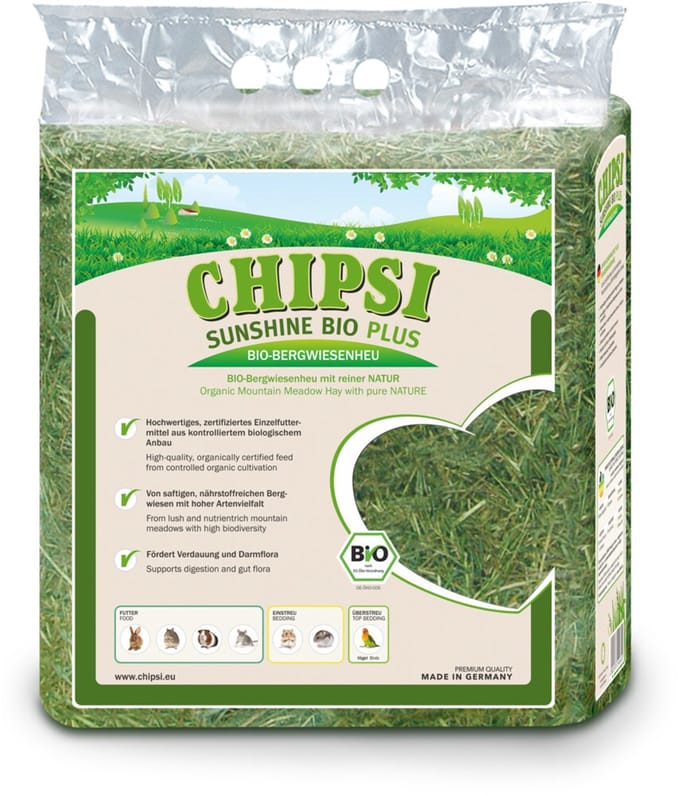 Chipsi Sunshine Bio Plus Weidehooi Naturel - 600 gr