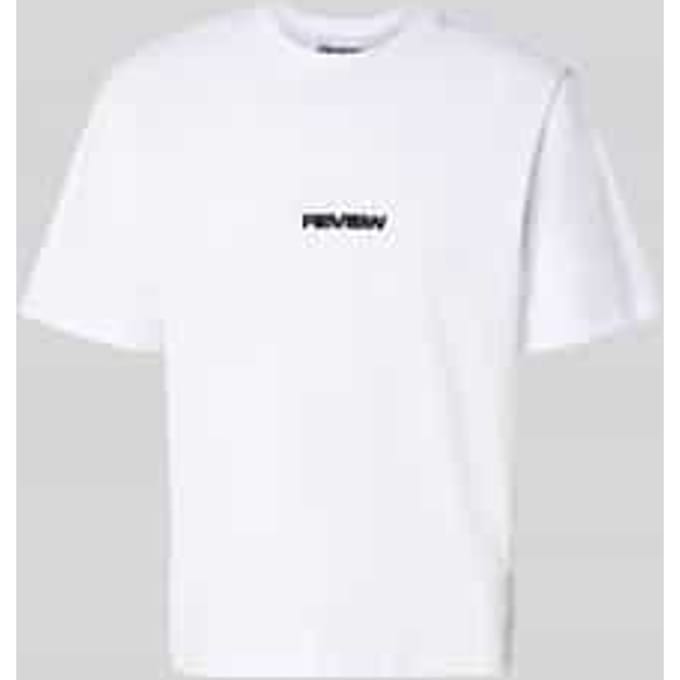 T-shirt met logo en ronde hals