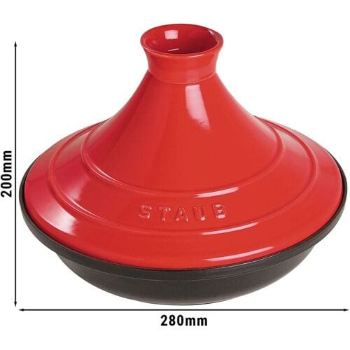 STAUB SPECIALITIES - Tajine - Ø 280mm - Gietijzer - Kersenrood