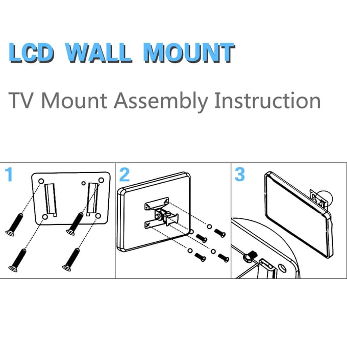 Universele Kantelbare LCD Monitor TV Muurbeugel Voor 14 15 17 19 22 24 inch black