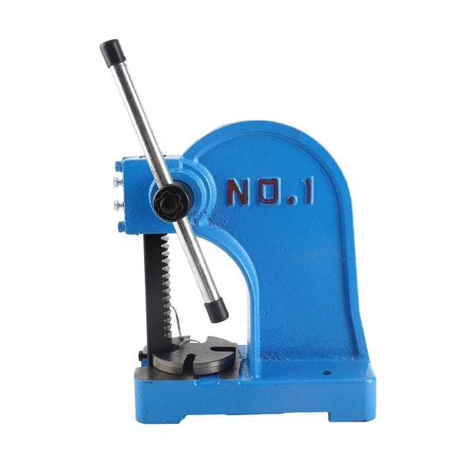 1T Handmatige Desktop Handpersmachine Metaal Arbor Pers Gereedschap blue