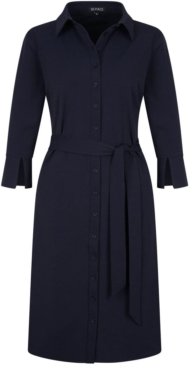 MI PIACE - Travel Jurk Uni Dark Blue 2092 - Maat : L