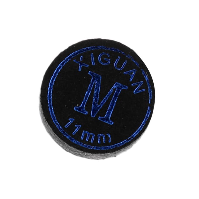 Hoogwaardige varkensleren biljartkeupunten, zwart, 11 mm zacht 13mm Soft