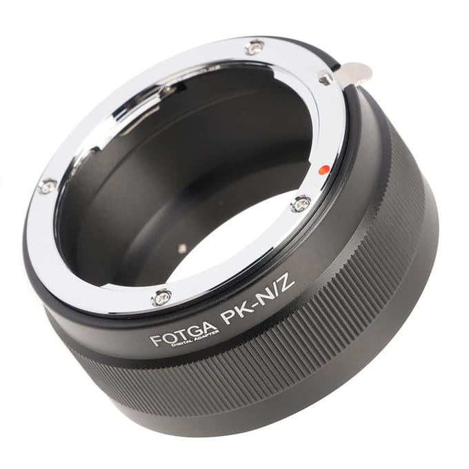 FOTGA Bague Adaptatrice de Monture d'Objectif Haute Précision Alliage d'Aluminium Remplacement pour Objectif à Monture Pentax K vers noir