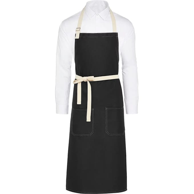 Contrasterend verzorgschort met pocket SG Accessories Bistro Santorini