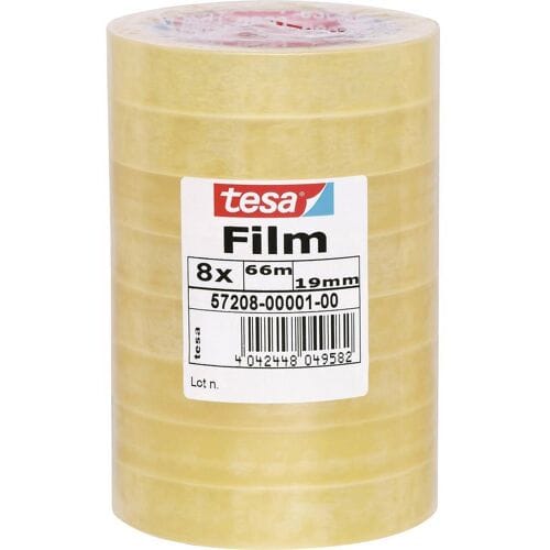 tesa 57208-00001-01 tesafilm Standard Transparant (l x b) 66 m x 19 mm 8 stuk(s)