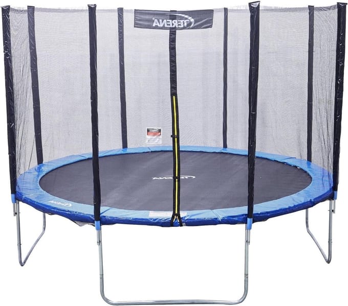 Trampoline met net - Tuin trampoline - Buiten spelen - Extra dikke rand - 366 cm - Blauw
