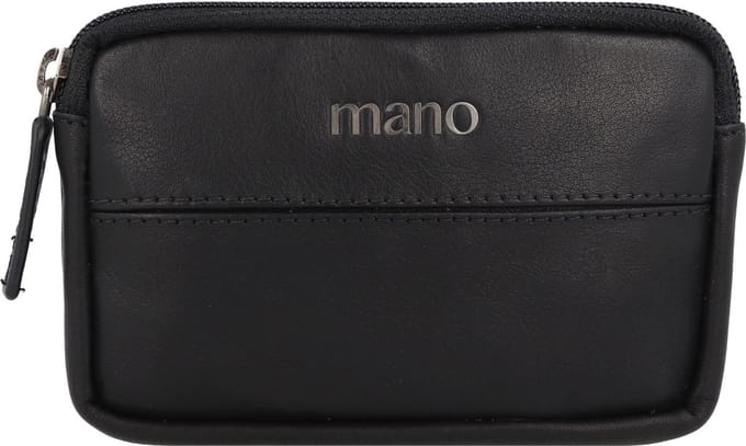 mano Don Romeo Sleuteletui Leer 11,5 cm - schwarz
