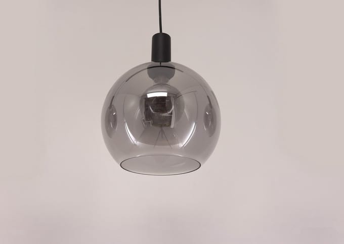 Freelight - Hanglamp Chandra 3 lichts rook glas L 120 cm zwart