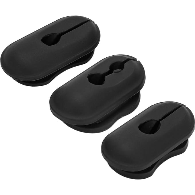 3 Pièces Bouchon en Caoutchouc de Câble Universel en Silicone Pièces Accessoires pour Trottinette Électrique Convient pour Ninebot MAX G30 black
