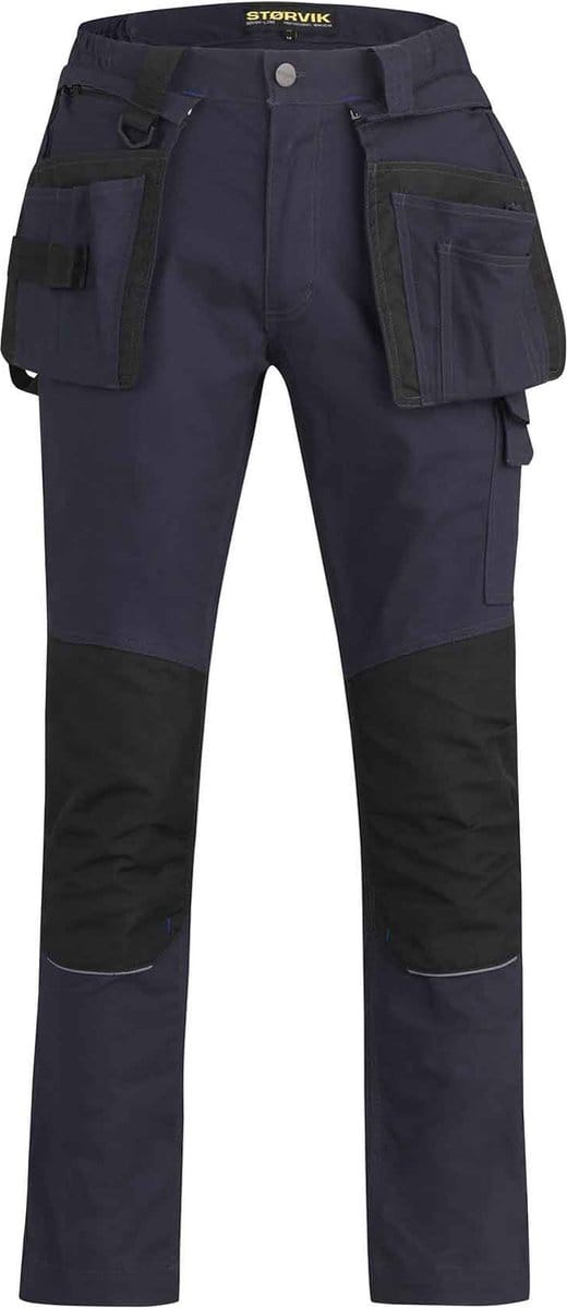 STØRVIK Tim Stretch Werkbroek Heren & Dames - 97% Katoen - Maat M - Donkerblauw