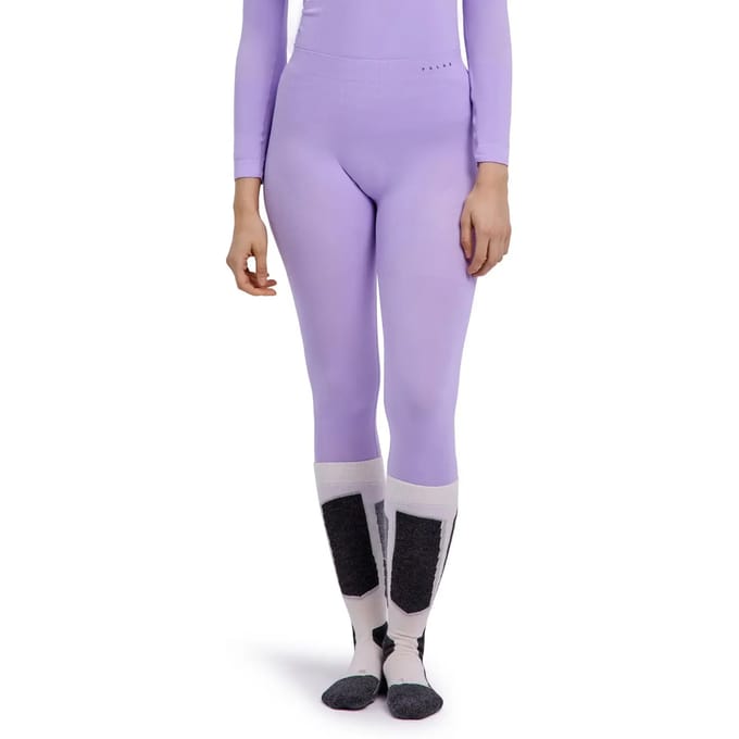 FALKE Warm Long Tights sneldrogend functioneel lang functioneel ondergoed dames paars - maat XS