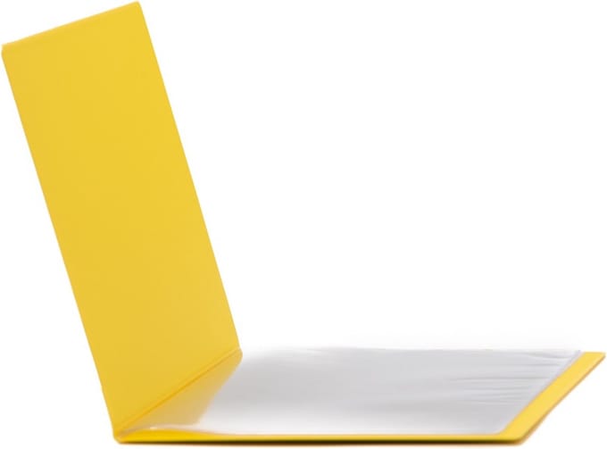Goodline® - PVC Documentenmap / Aktemap geschikt voor 12 pagina's - type Classic-Geel