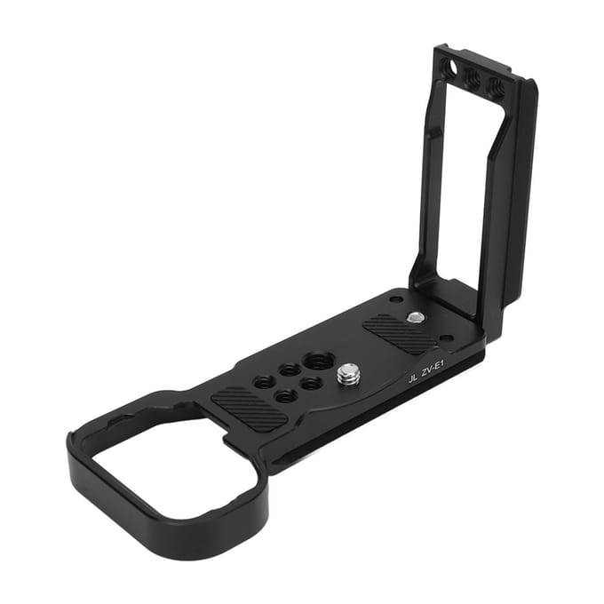 Camera Verticale Snelkoppelplaat L-Beugel voor ZV E1 Camera Stabilisator Statief Compatibel voor DJI black