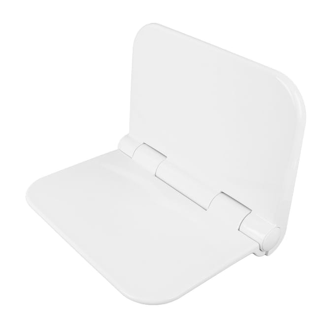 Opklapbaar Douchezitje Wandmontage Ruimtebesparende Opvouwbare Stoel voor Badkamer Entree white