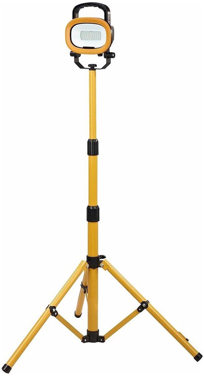 LED Bouwlamp + Statief 21W 4200K 1650lm - 5M Neopreemsnoer - Geel