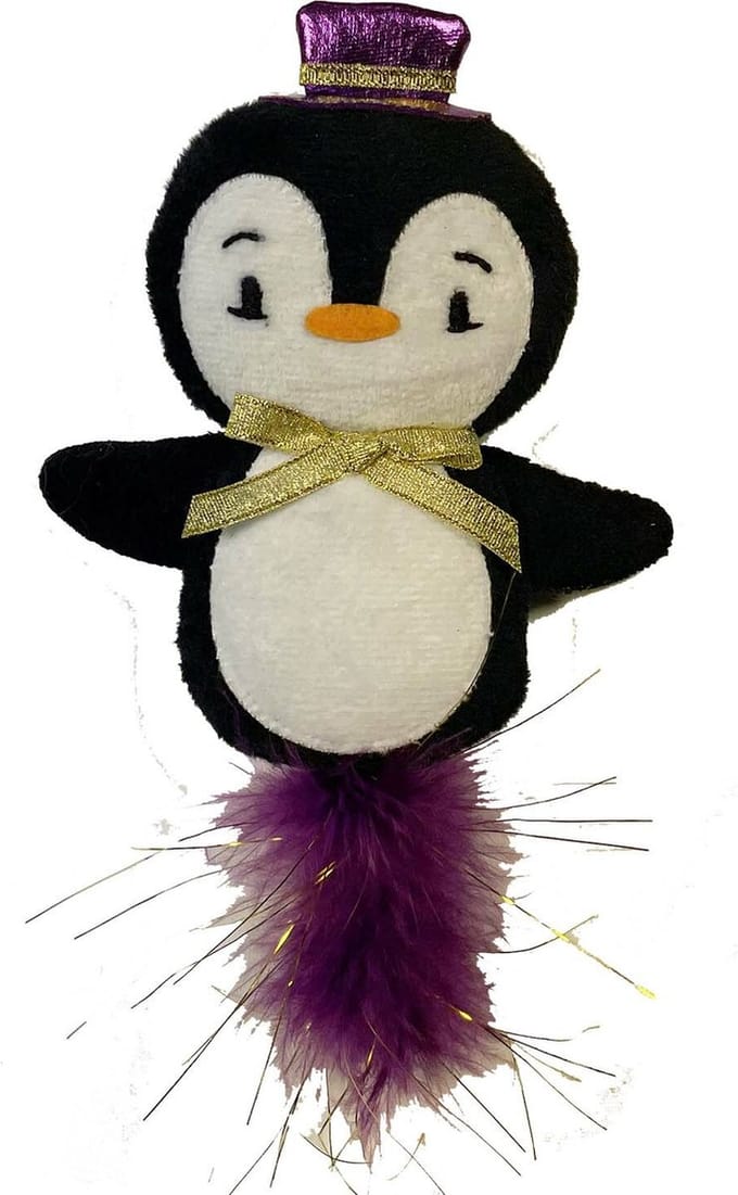 Happy Pet kerst Gemstone Forest Pinguin Kicker 22 x 10 x 2,5 cm