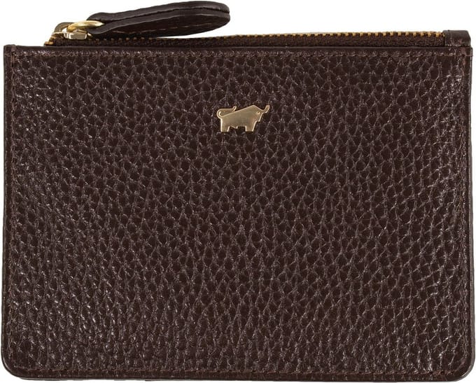 Braun Büffel Leren Portemonnee Sleutelgeval Asti Mini Wallet 4CS Choco Bruine