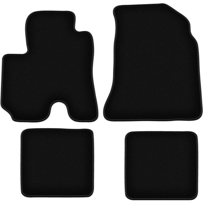 BASIC zwarte veloursmatten voor: Toyota RAV4 II FL 3-deurs (2003-2005)