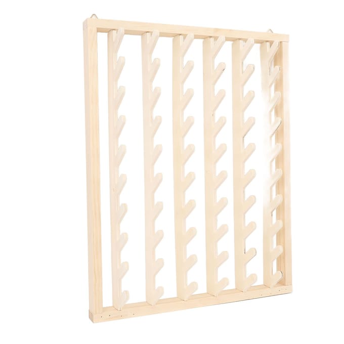 Haarvlechtrek Multifunctioneel Houten Garenrek Haarverlengingsstandaard voor Thuis Salon beige