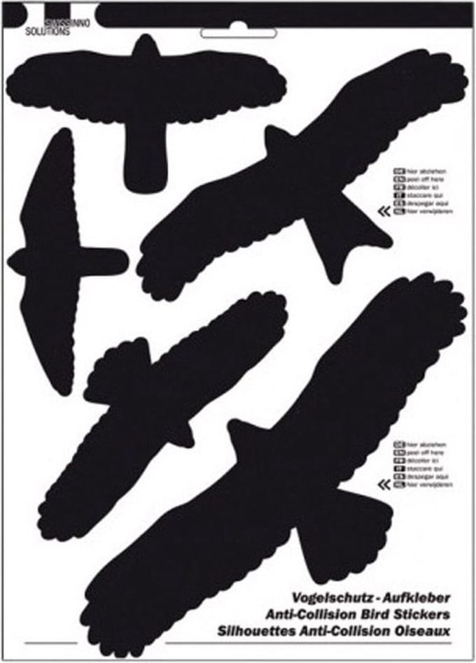 Swissinno Birdprotection Raamsticker Functies: Afschrikking 5 stuk(s)