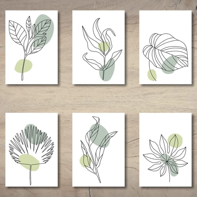 Kaartenset botanical | 40 stuks