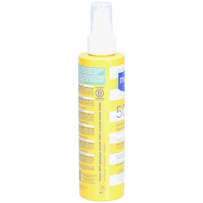 Mustela zonnebrand - Kind - Spray - Hoge Bescherming - SPF50 - 200 ml