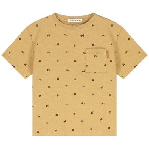 Prénatal peuter T-shirt - Jongens - Geel - Maat 86