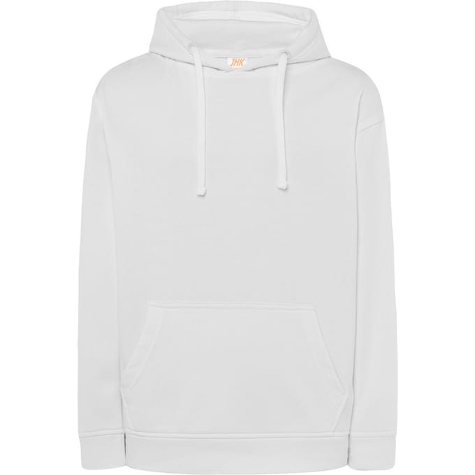 JHK Heren Kangoeroezak Hoodie (Wit)