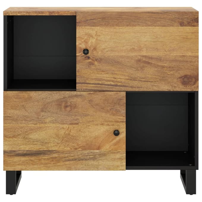 vidaXL - Dressoir - met - 2 - deuren - 80x33x75 - cm - massief - mangohout