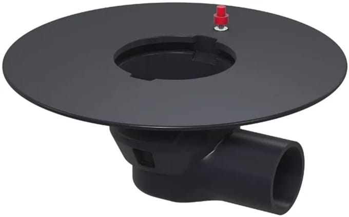 Aco Afvoerlich.360x180mm DN70,1,5° w.kleefflens gegrond