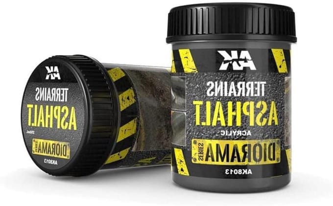Asfalt Effect Pasta - Textuur Pasta - Modelbouw Diorama - Acryl Basis - 250 ml - Zwart Grijs