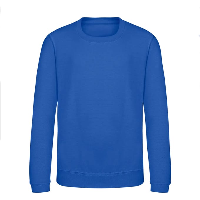 Just Hoods - AWDis Sweat Kinder - Bright Royal maat 7/8 (M)