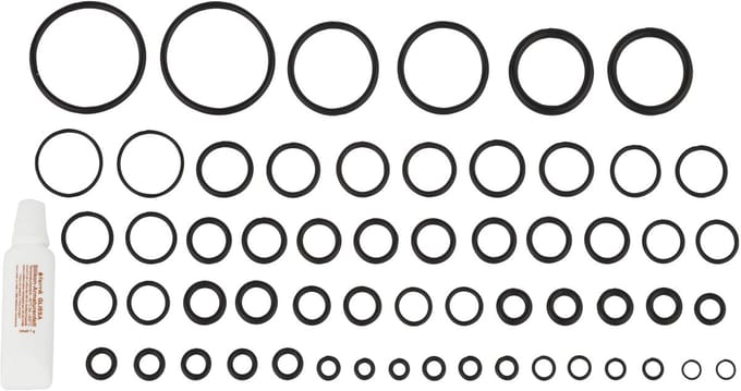 KIRCHHOFF Assortiment o-ringen - Rubber - Met kraanvet 7 g (58x)
