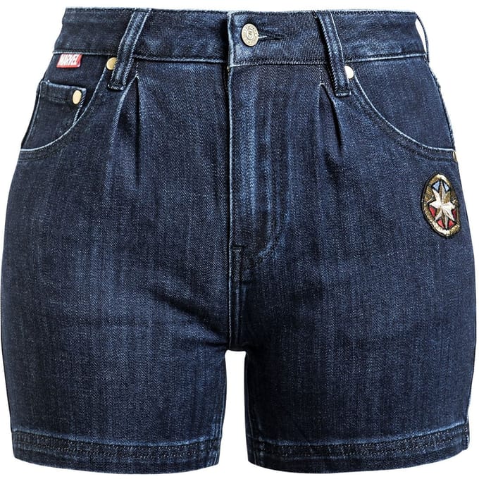 The Marvels - Disney Shorts - Star - 28 tot 29 - voor Vrouwen - denim-blauw