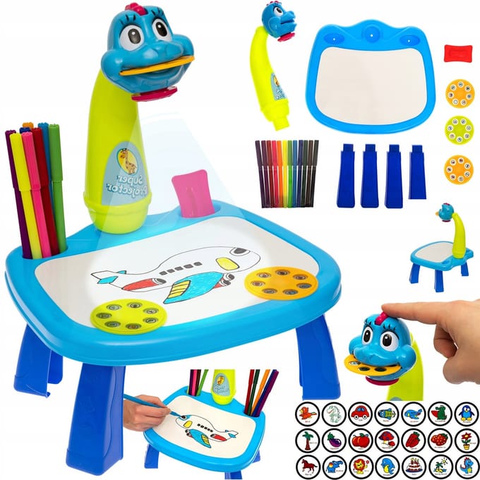 Bajkowy Kuferek - Projector voor Kinderen - Tekenprojector - Blauw