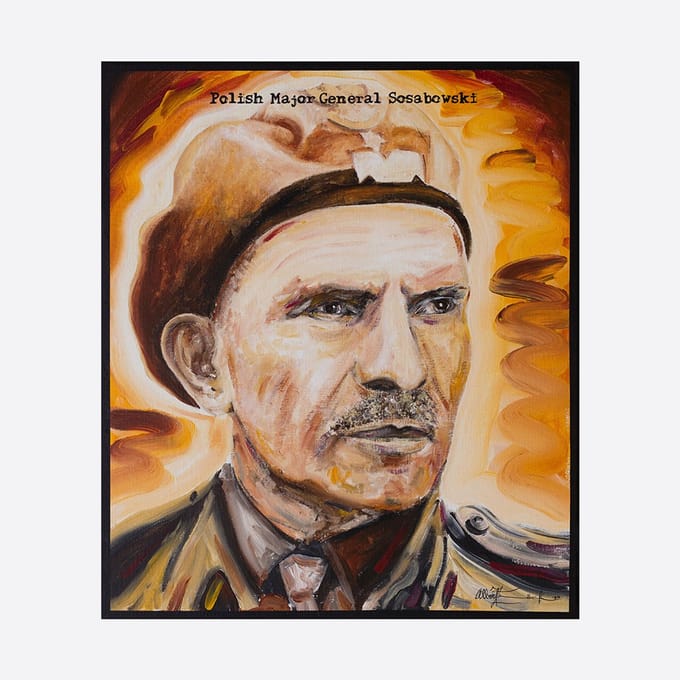 Zeefdruk Airborne Collection - Polish Major-General Sosabowski