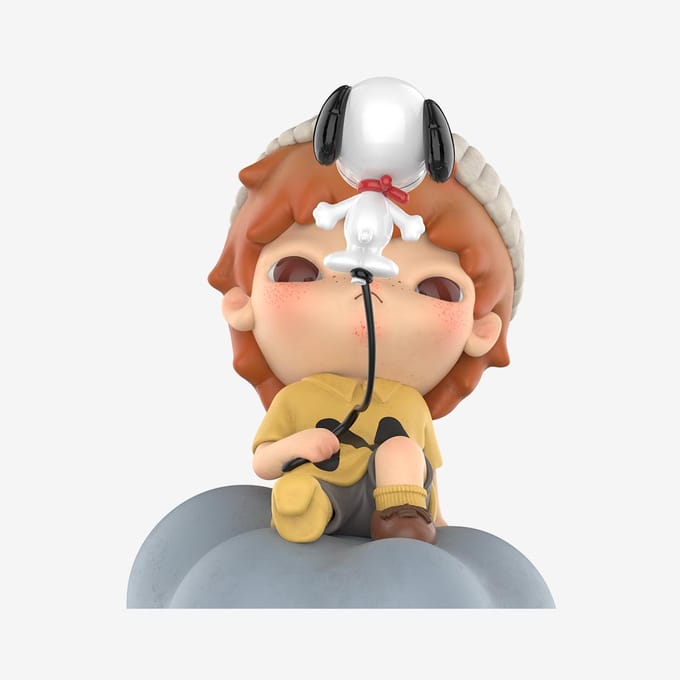 Figurine POP MART Hirono × Snoopy beige