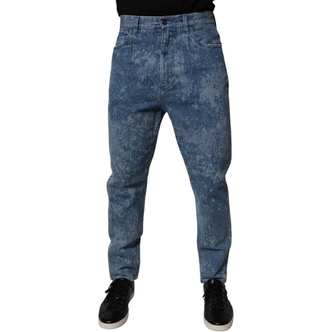Ontspannen Pasvorm Zuurwas Jeans