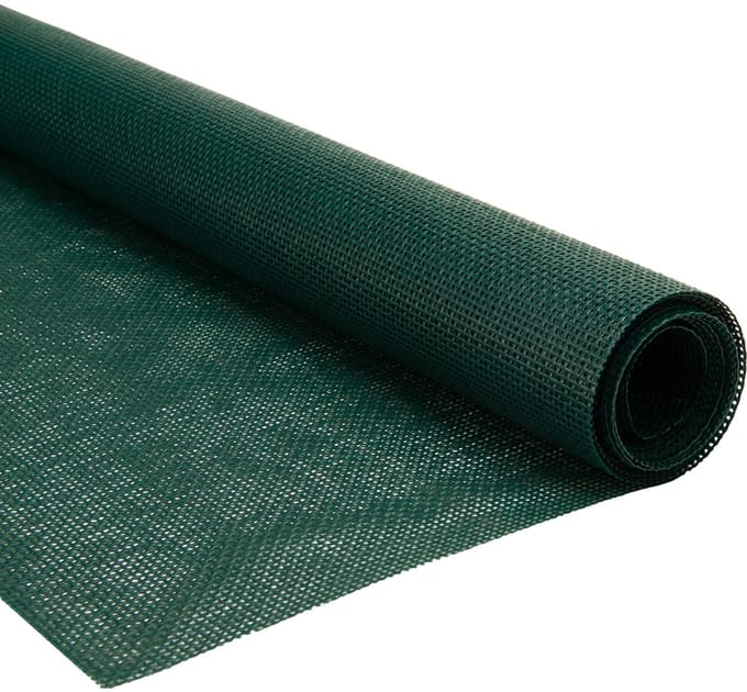 Pvc gaasdoek / meshdoek / gaasnet - 250gr Groen - 85% windreductie - per meter