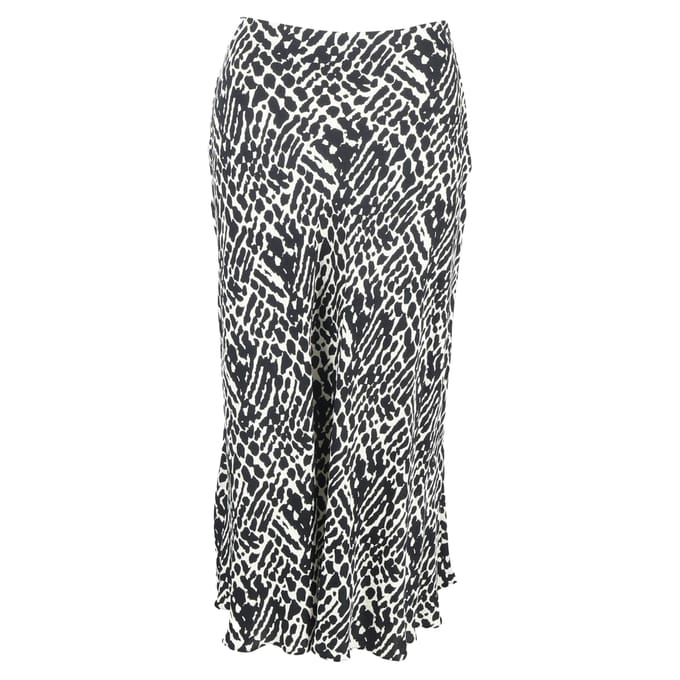 Ba&Sh Oddy bedrukte midi-rok in zwart-wit viscose