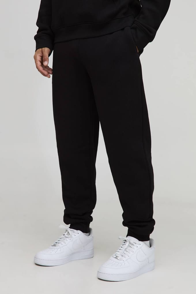 Essential Regular Fit Jogger | Black | Size Medium