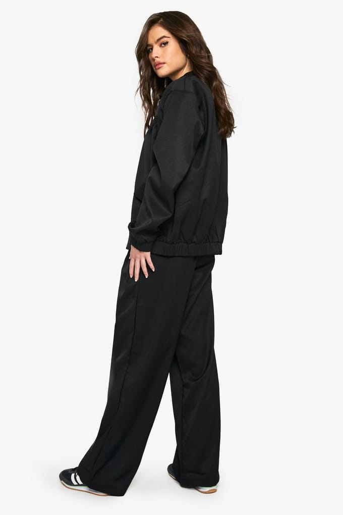 boohoo Dames Tailored Straight Leg Trousers | Zwart | Maat: 38