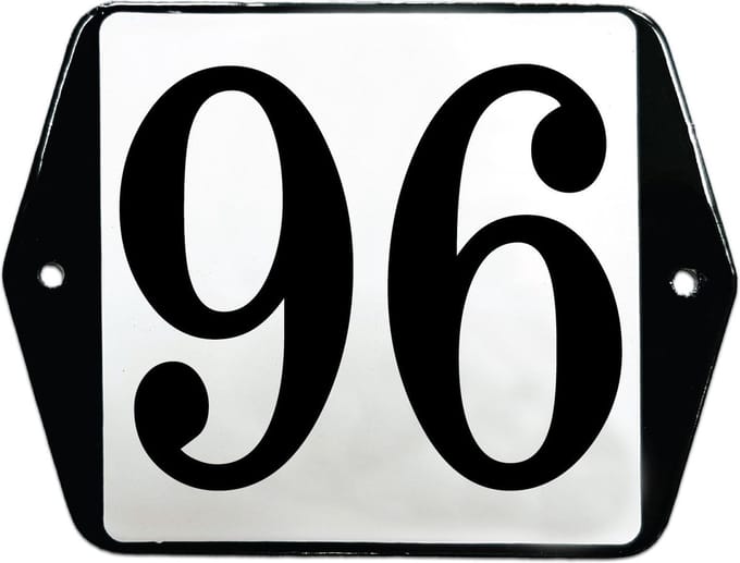 Emaille huisummer model oor - 96