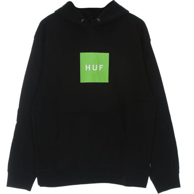 Essentials Box Logo Herenhoodie P/o Hoodie Zwart