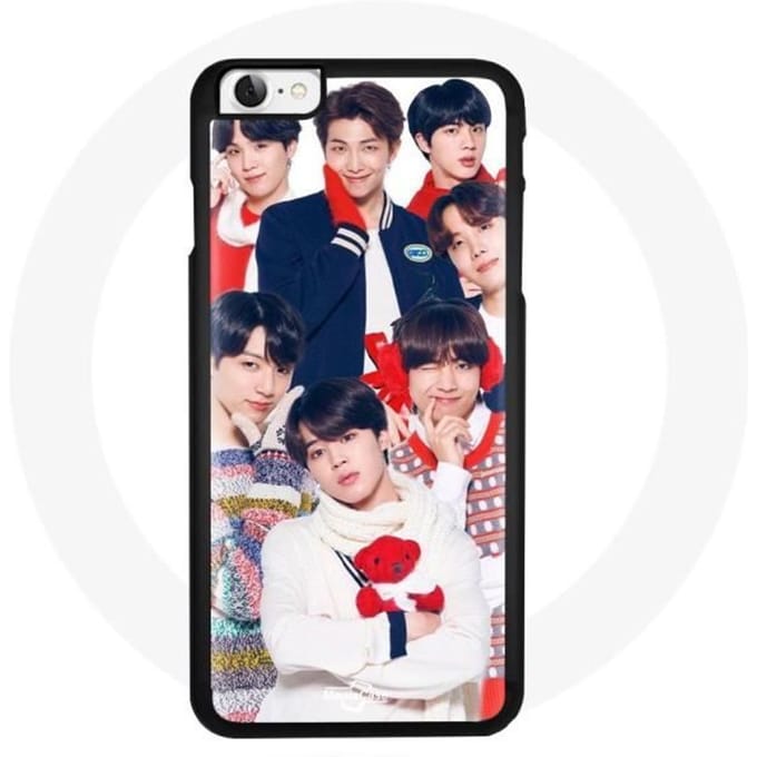 Coque pour Iphone 8 BTS Affiche Memebers Cadeau de Noël 2023