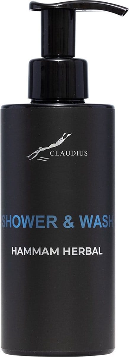 Shower & Wash Hammam Herbal 300 ml - met pomp - zwarte fles
